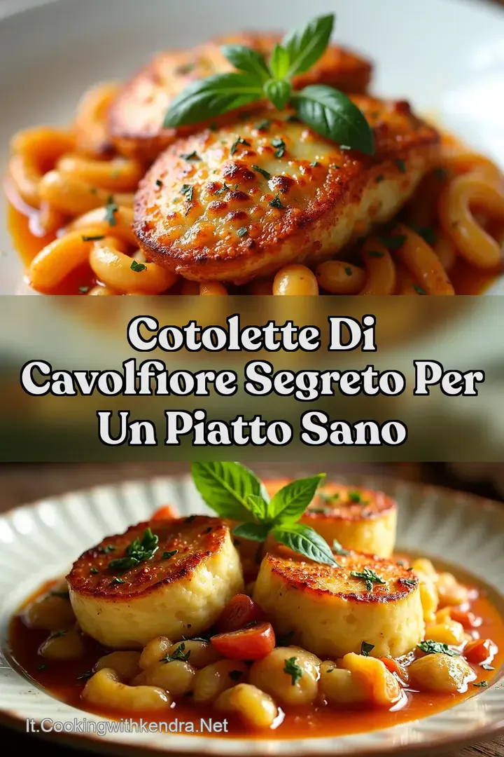 Cotolette di Cavolfiore Segreto per un Piatto Sano