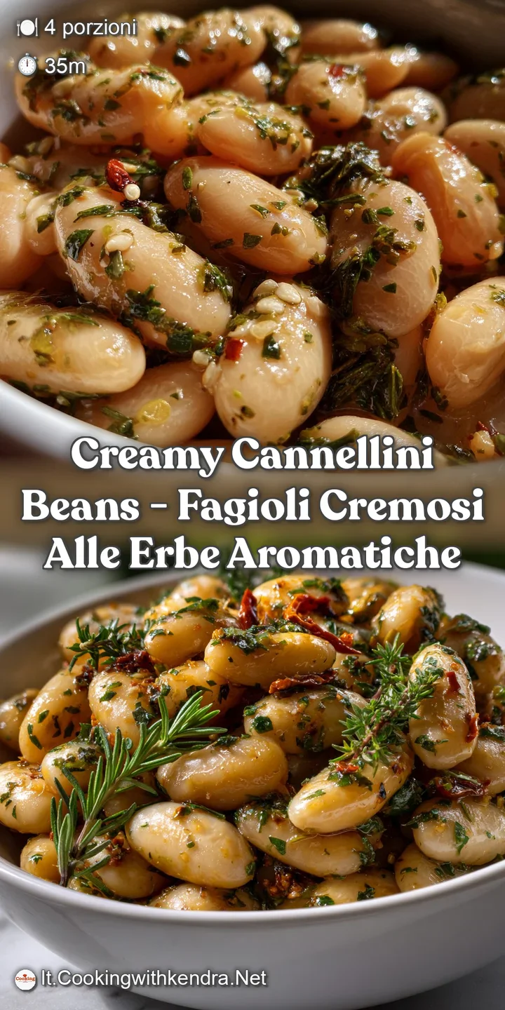 Creamy Cannellini Beans - Fagioli Cremosi alle Erbe Aromatiche