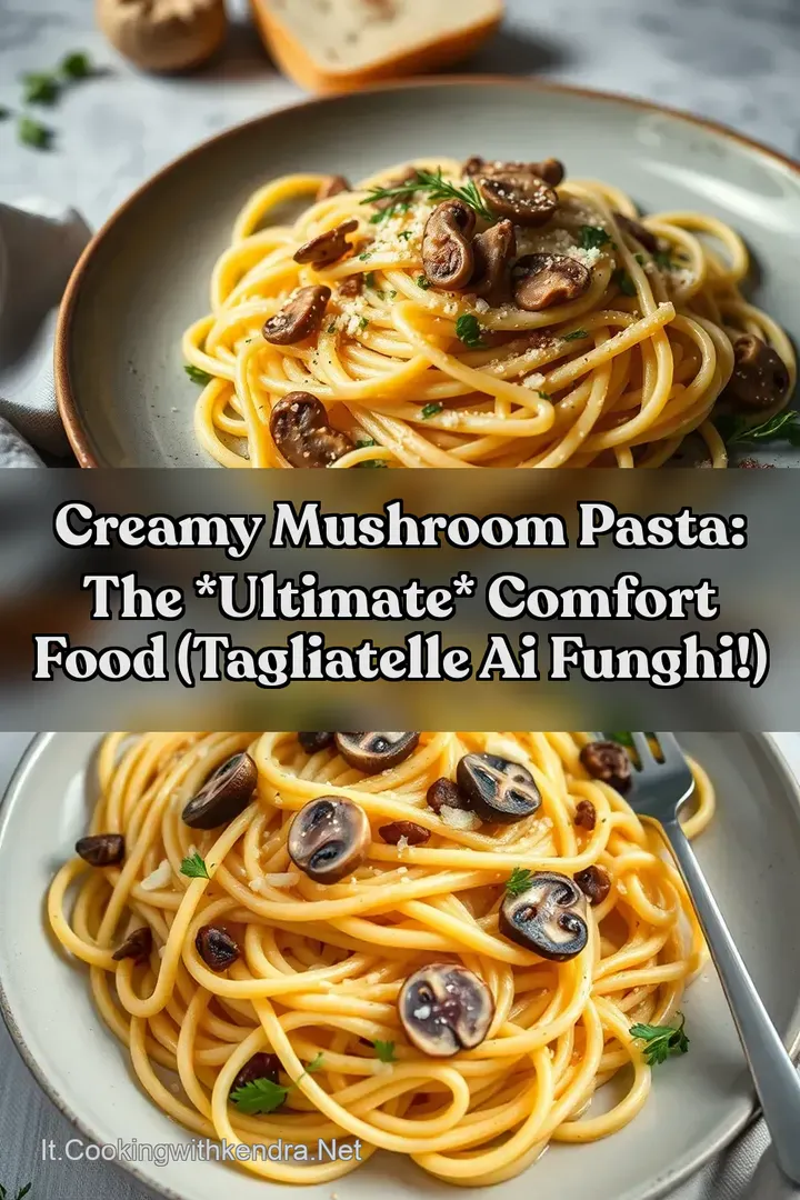 Creamy Mushroom Pasta: The Ultimate Comfort Food (Tagliatelle ai Funghi!)