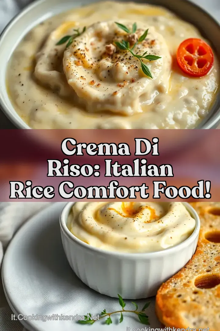 Crema di Riso: Italian Rice Comfort Food!