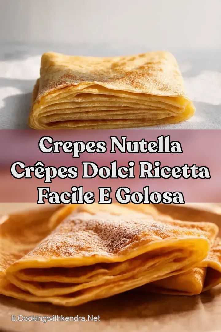 Crepes Nutella Cr&ecirc;pes Dolci Ricetta Facile e Golosa