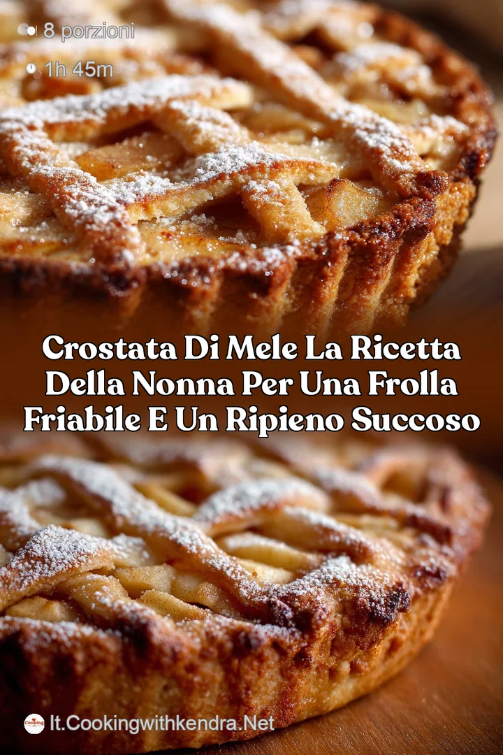 Crostata di mele la ricetta della nonna per una frolla friabile e un ripieno succoso