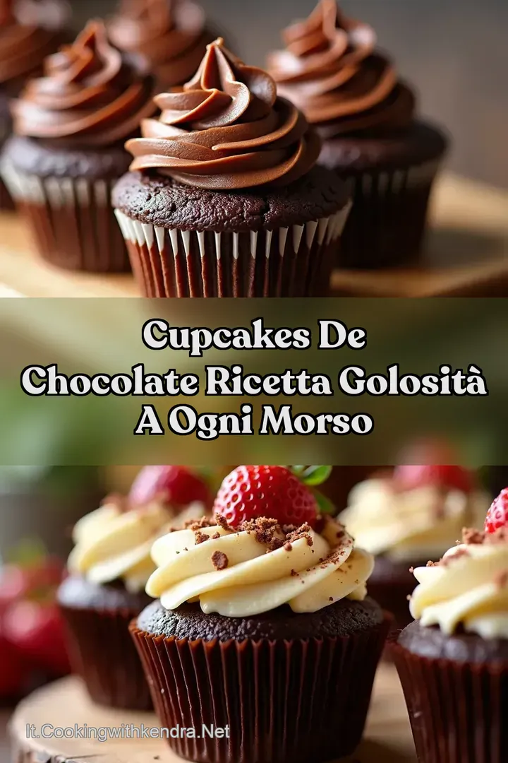 Cupcakes de Chocolate Ricetta Golosit&agrave; a Ogni Morso