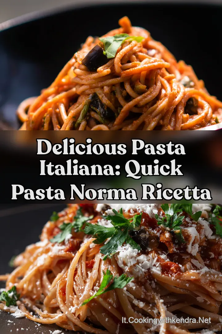 Delicious Pasta Italiana: Quick Pasta Norma Ricetta