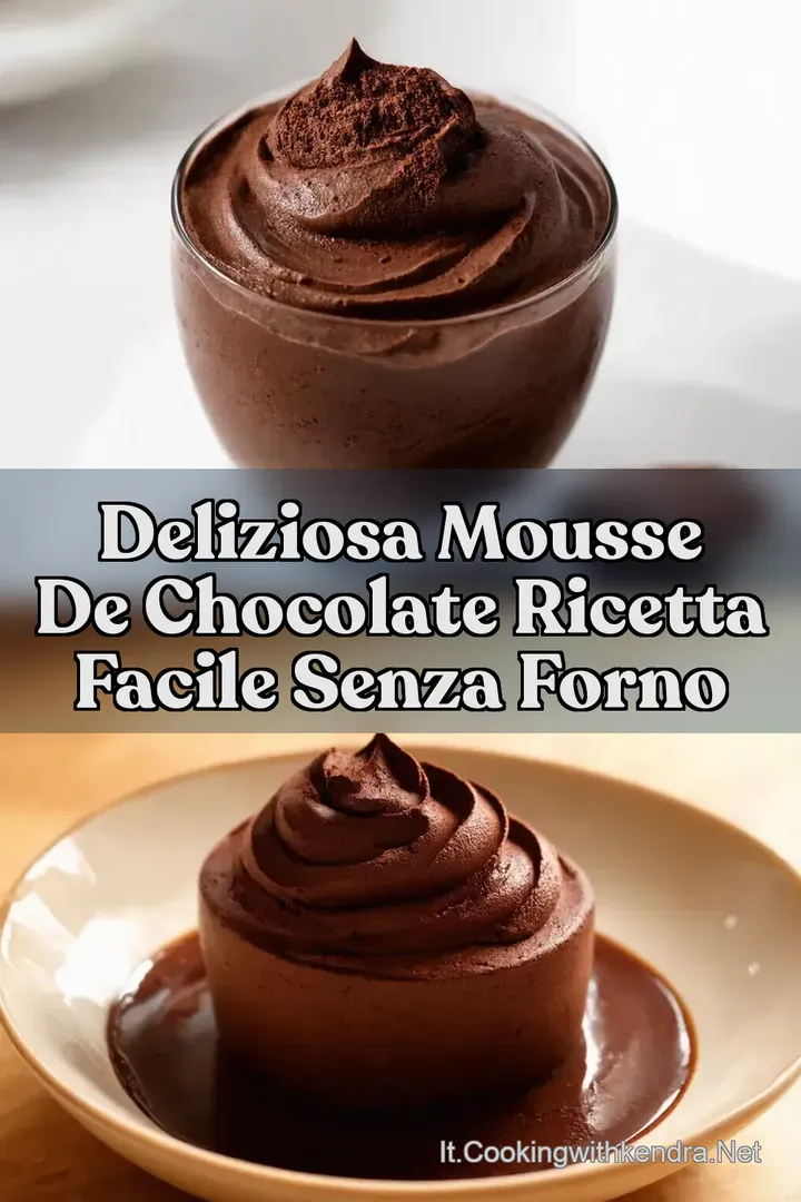 Deliziosa Mousse de Chocolate Ricetta Facile Senza Forno