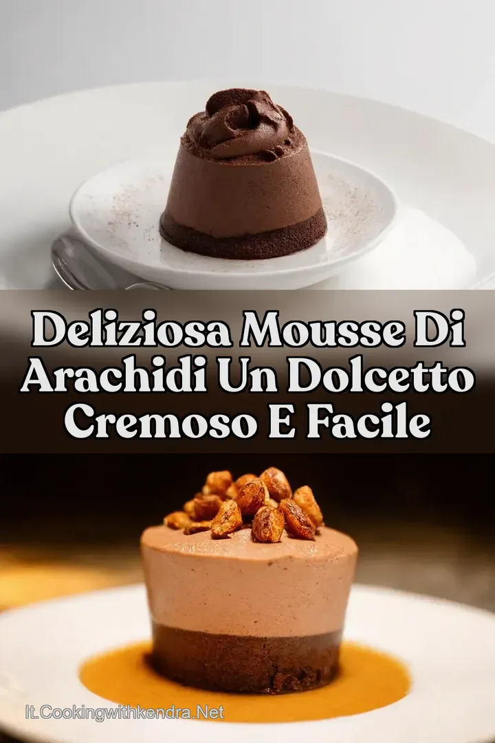 Deliziosa Mousse di Arachidi Un Dolcetto Cremoso e Facile