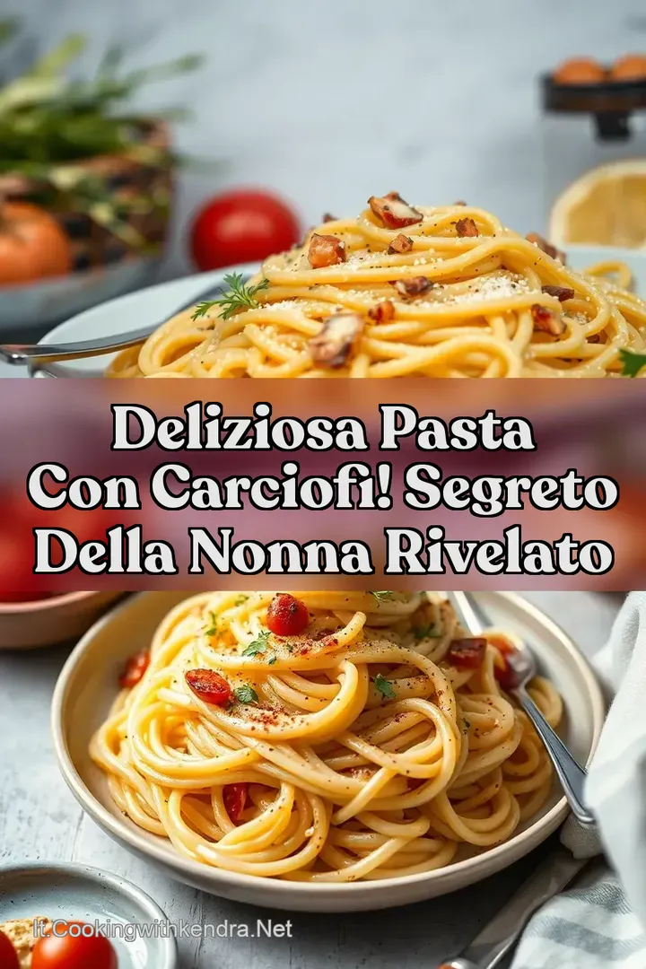Deliziosa Pasta con Carciofi! Segreto della Nonna Rivelato