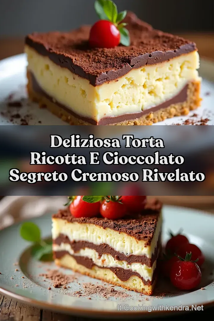Deliziosa Torta Ricotta e Cioccolato Segreto Cremoso Rivelato