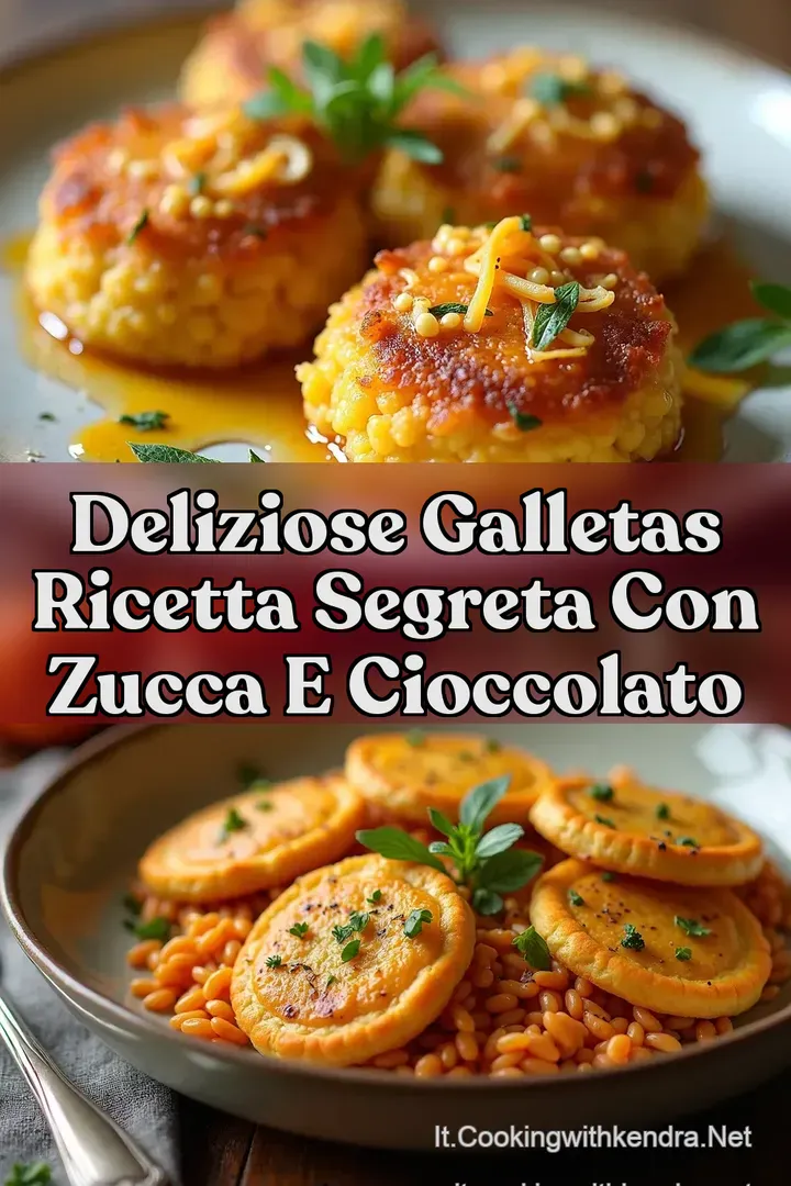 Deliziose Galletas Ricetta Segreta con Zucca e Cioccolato