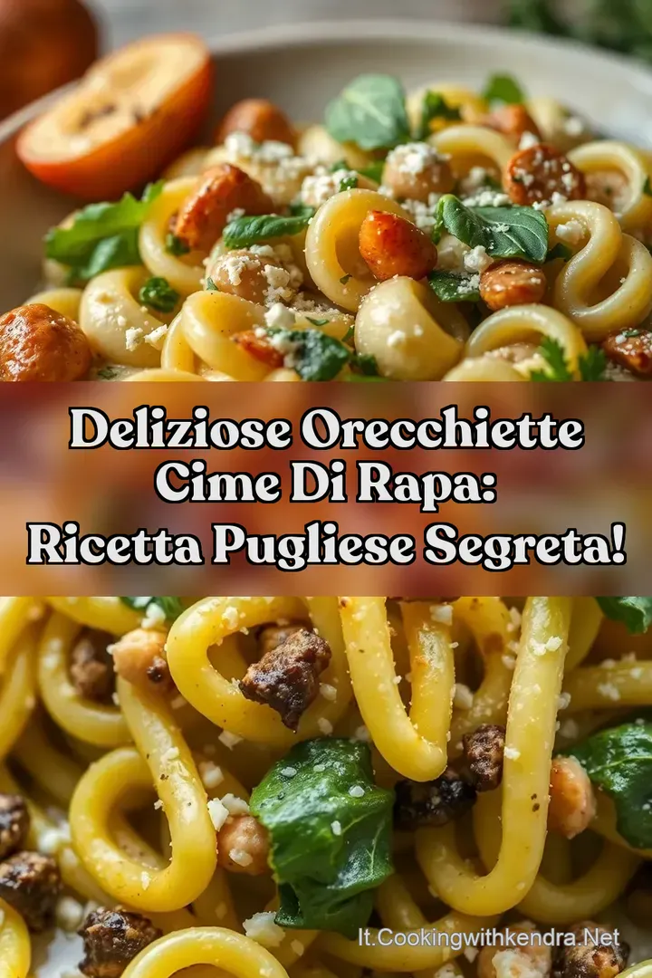 Deliziose Orecchiette Cime di Rapa: Ricetta Pugliese Segreta!