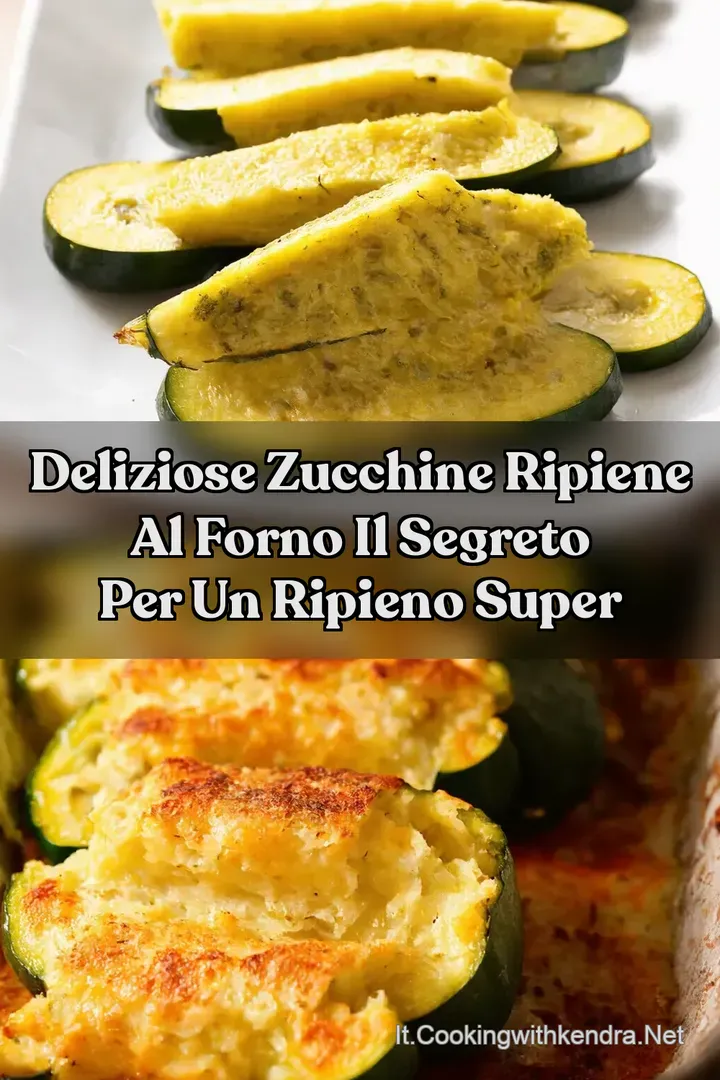 Deliziose zucchine ripiene al forno il segreto per un ripieno super