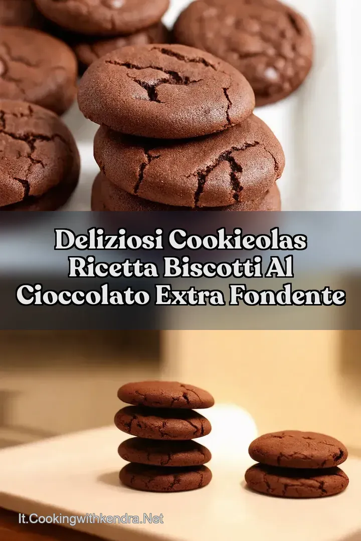 Deliziosi Cookieolas Ricetta Biscotti al Cioccolato Extra Fondente