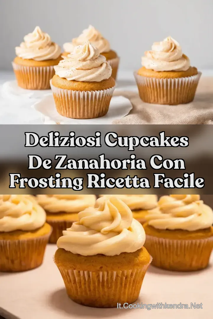 Deliziosi Cupcakes de Zanahoria con Frosting Ricetta Facile