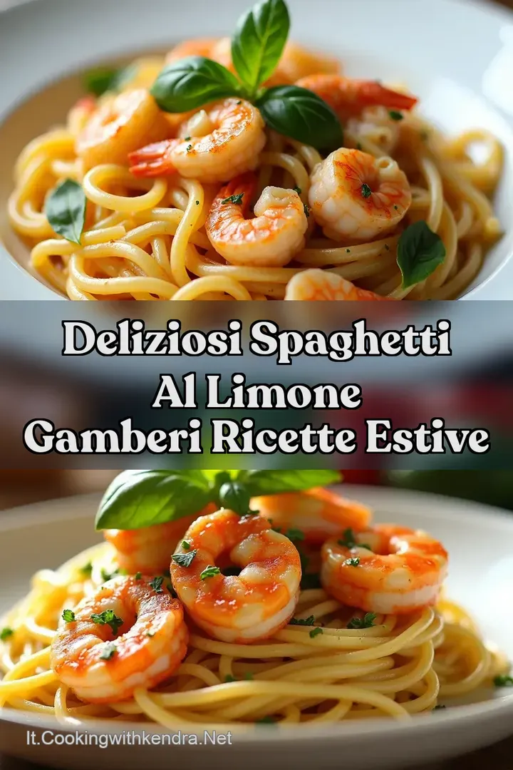 Deliziosi Spaghetti al Limone Gamberi Ricette Estive