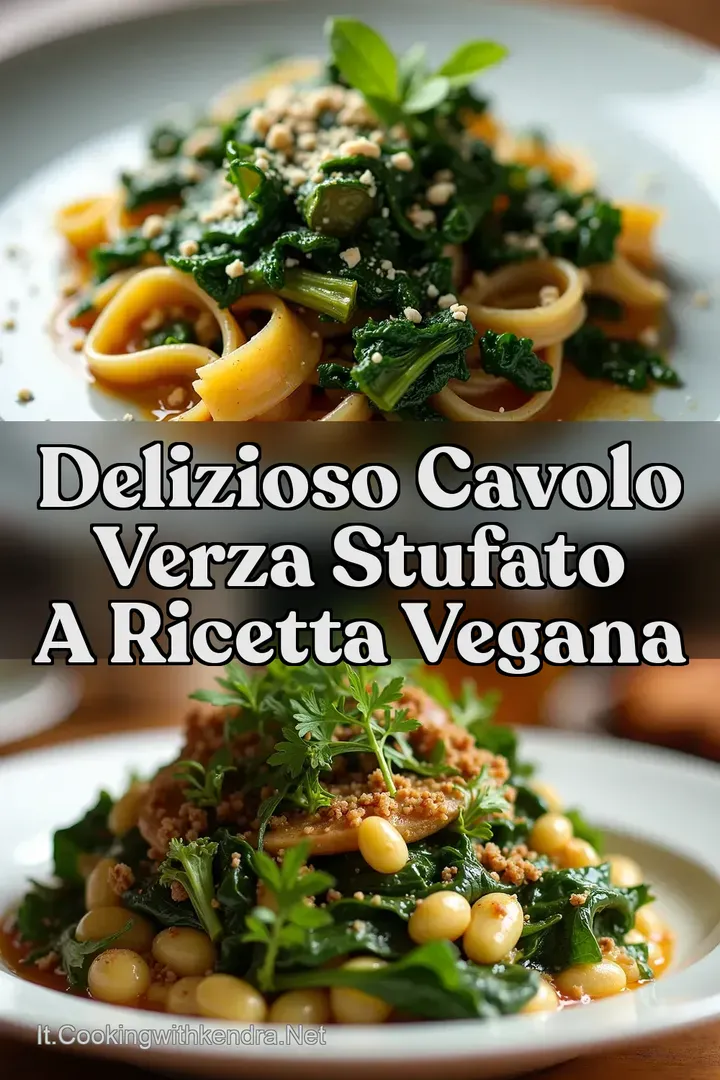 Delizioso Cavolo Verza Stufato a Ricetta Vegana
