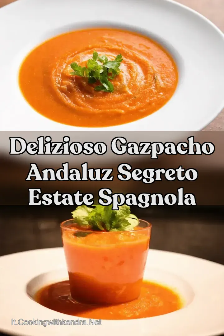 Delizioso Gazpacho Andaluz Segreto Estate Spagnola