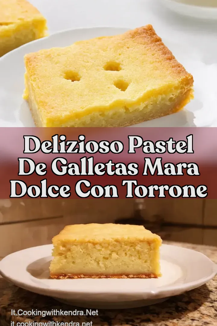 Delizioso Pastel de Galletas Mara Dolce con Torrone