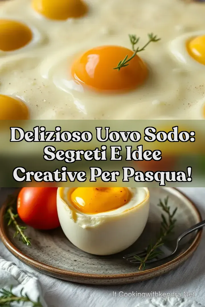 Delizioso Uovo Sodo: Segreti e Idee Creative per Pasqua!
