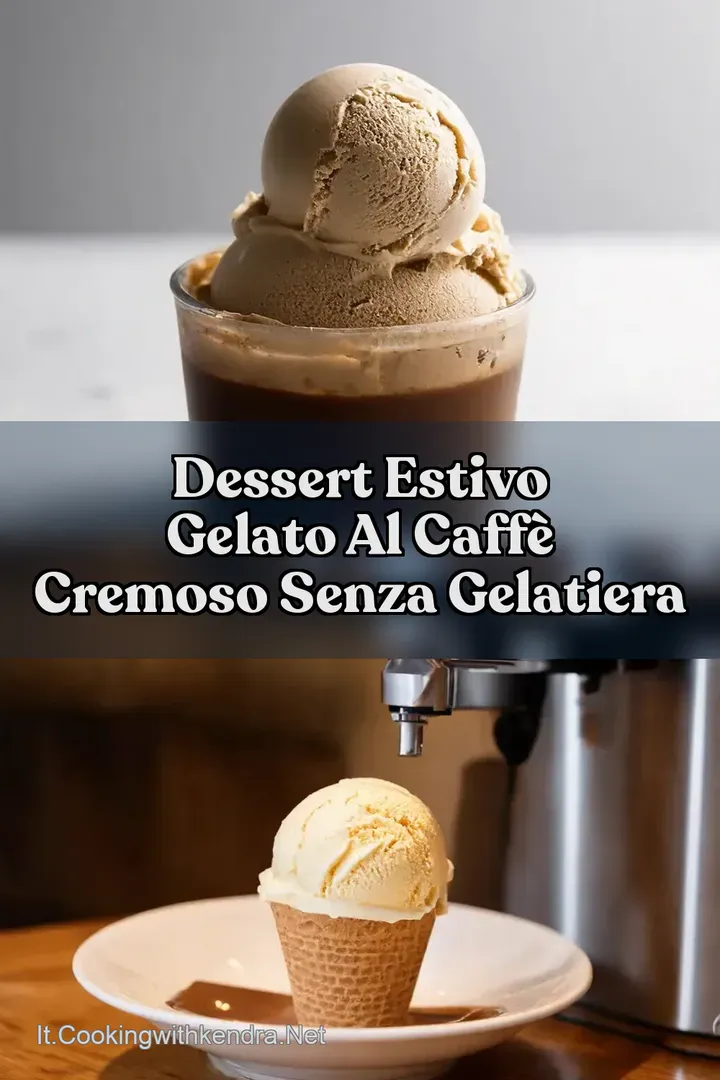 Dessert estivo Gelato al Caff&egrave; Cremoso Senza Gelatiera