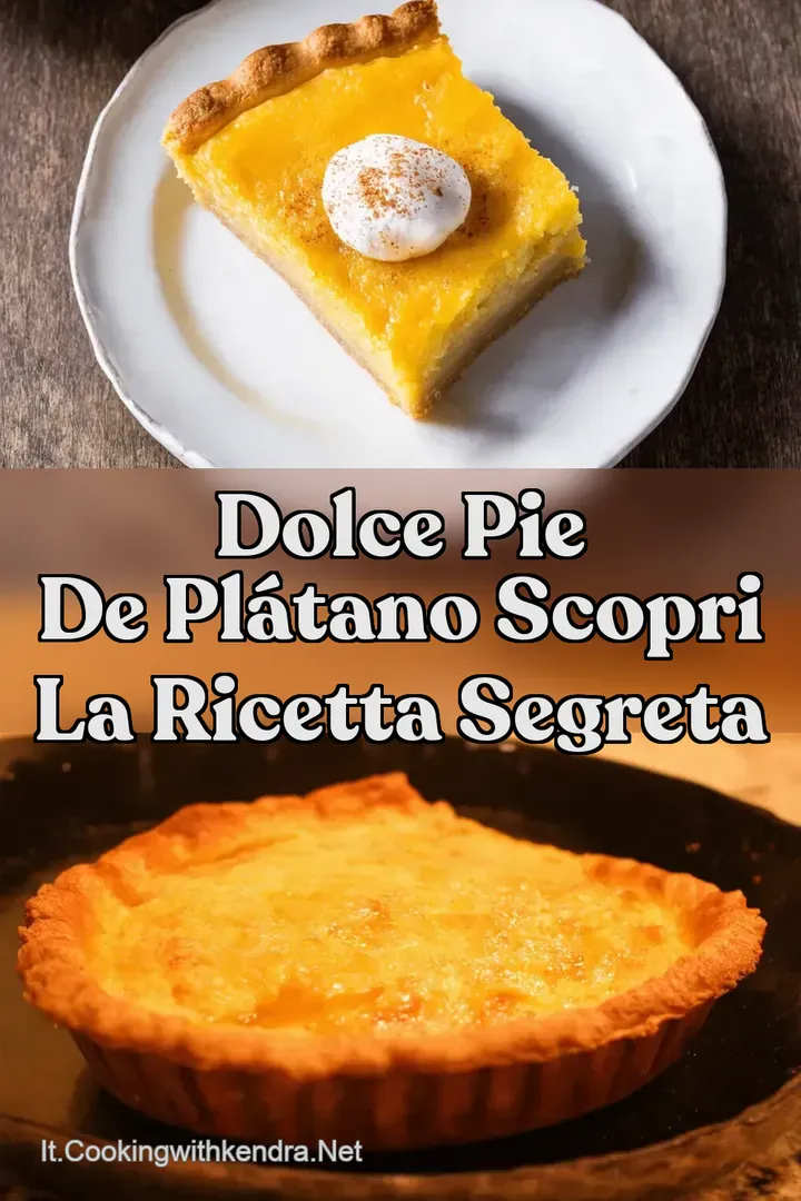 Dolce Pie de Pl&aacute;tano Scopri la Ricetta Segreta