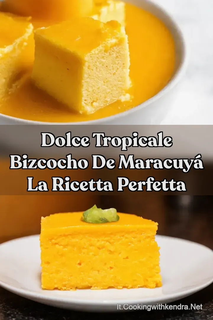 Dolce Tropicale Bizcocho de Maracuy&aacute; la Ricetta Perfetta