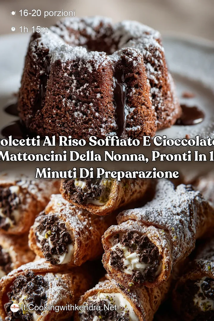 Dolcetti al riso soffiato e cioccolato: I Mattoncini della Nonna pronti in 10 minuti di preparazione