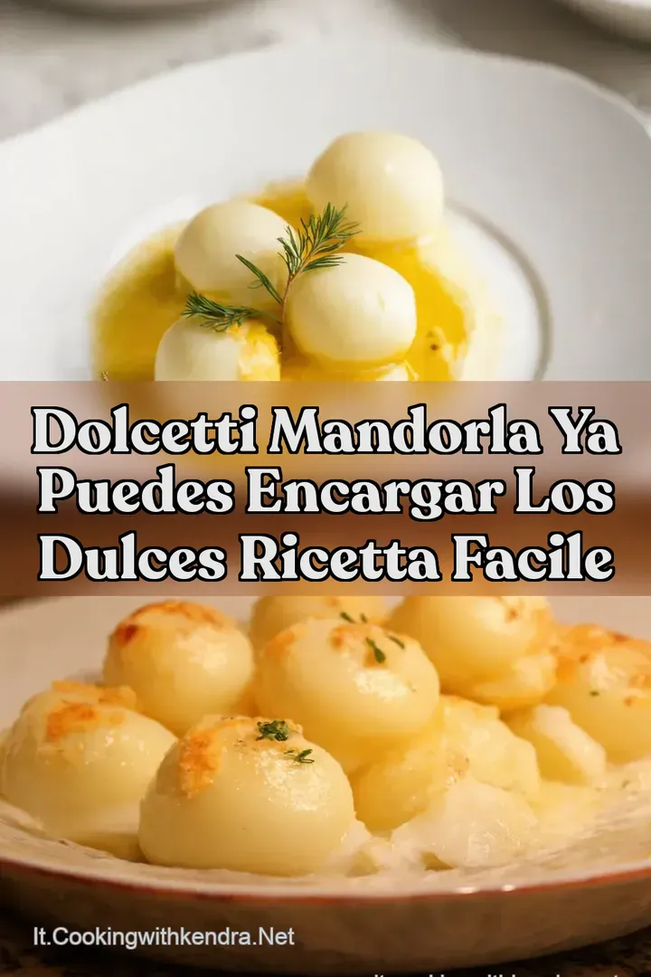 Dolcetti Mandorla Ya puedes encargar los dulces Ricetta Facile