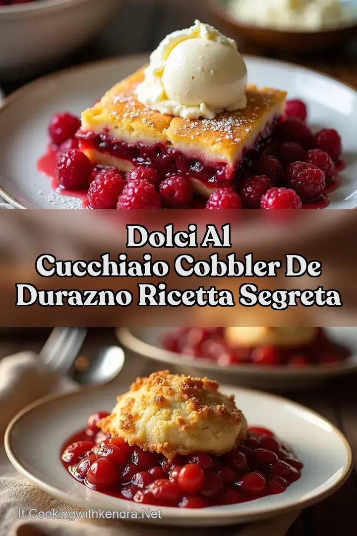 Dolci al Cucchiaio Cobbler de Durazno Ricetta Segreta