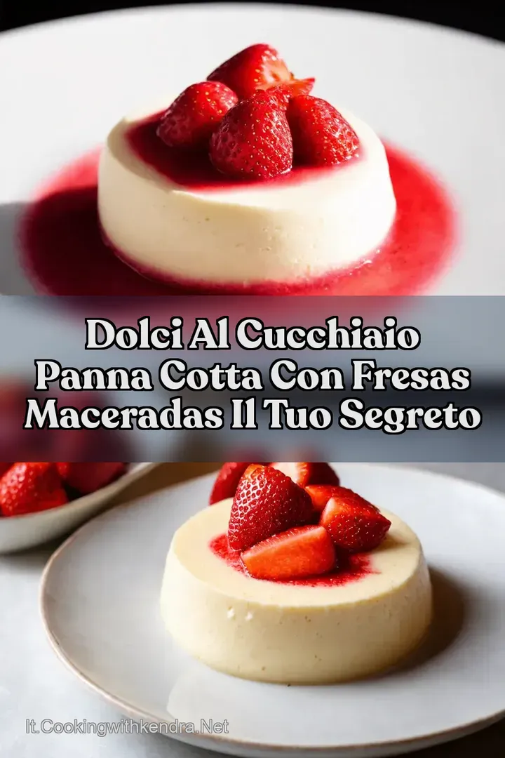 Dolci al Cucchiaio Panna Cotta con Fresas Maceradas Il Tuo Segreto