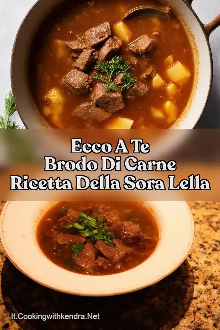 Ecco a te Brodo di Carne Ricetta della Sora Lella