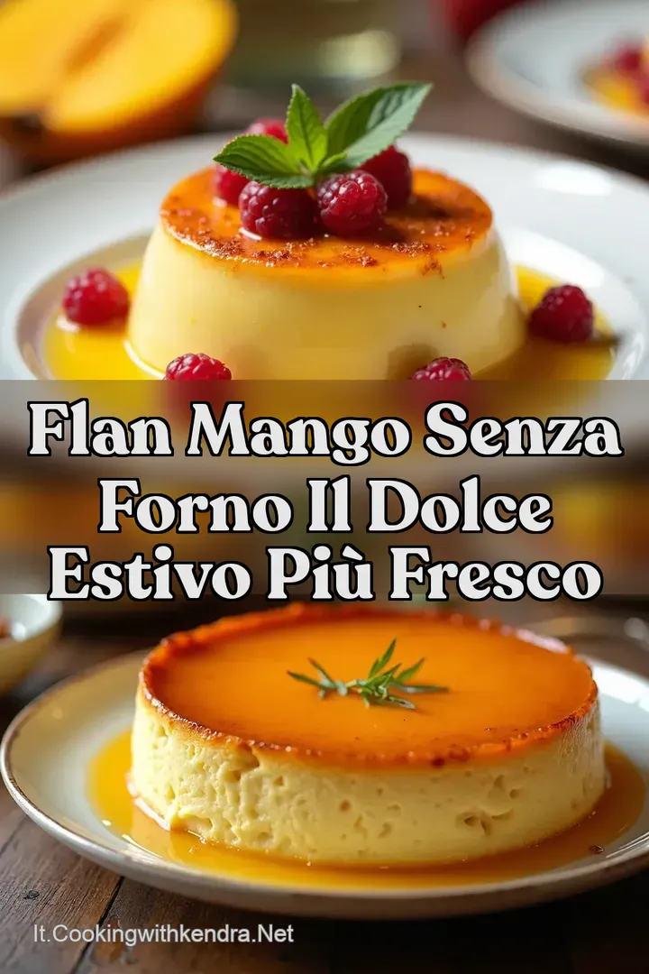 Flan Mango Senza Forno il Dolce Estivo Pi&ugrave; Fresco
