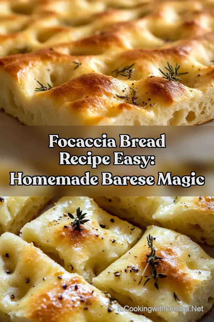 Focaccia Bread Recipe Easy: Homemade Barese Magic