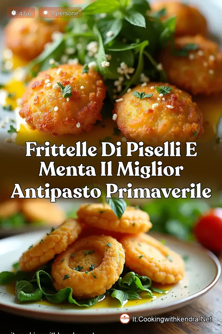 Frittelle di Piselli e Menta Il Miglior Antipasto Primaverile