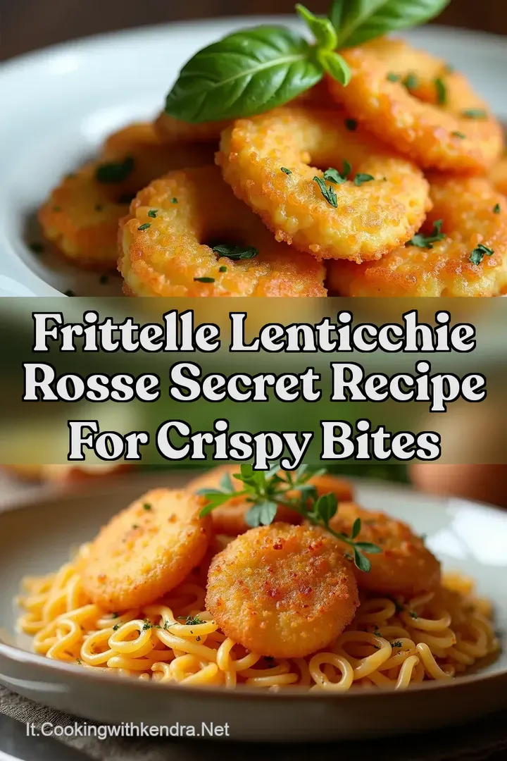 Frittelle Lenticchie Rosse Secret Recipe for Crispy Bites