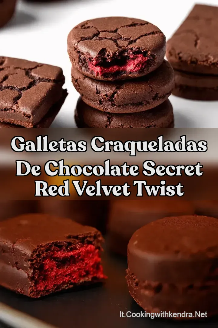Galletas Craqueladas de Chocolate Secret Red Velvet Twist