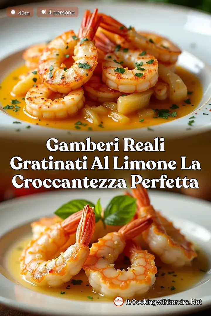 Gamberi Reali Gratinati al Limone La Croccantezza Perfetta