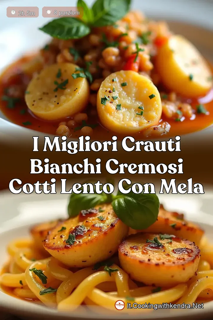 I Migliori Crauti Bianchi Cremosi Cotti Lento con Mela