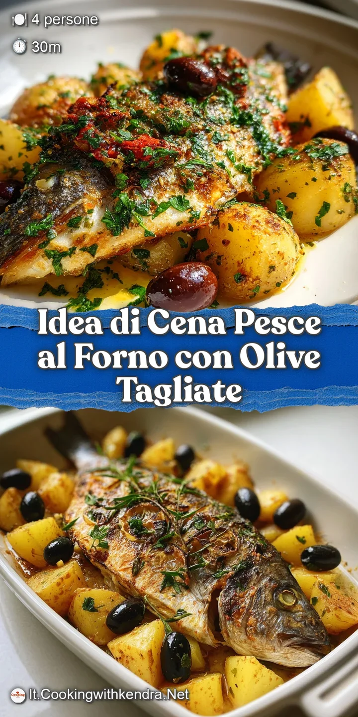 Close-up of tender, flaky baked fish with juicy, burst cherry tomatoes. Glistening olive oil and vibrant green herbs compl...