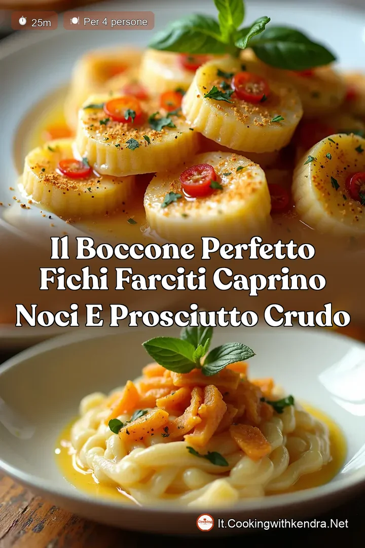 Il Boccone Perfetto Fichi Farciti Caprino Noci e Prosciutto Crudo