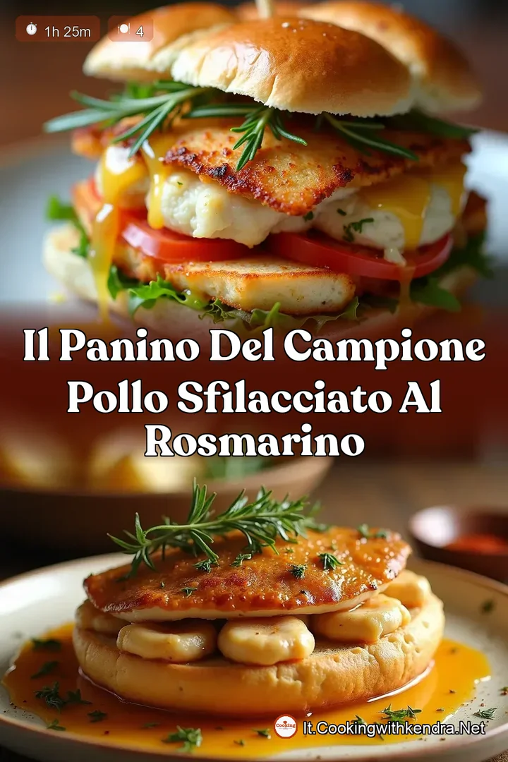 Il Panino del Campione Pollo Sfilacciato al Rosmarino