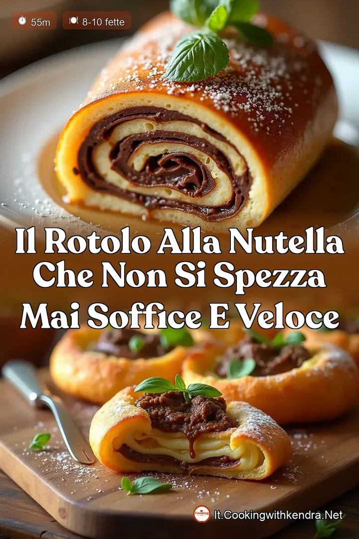 Il Rotolo alla Nutella che Non Si Spezza Mai Soffice e Veloce