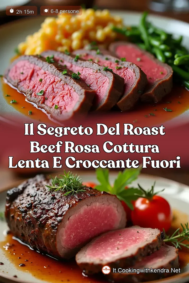 Il Segreto del Roast Beef Rosa Cottura Lenta e Croccante Fuori