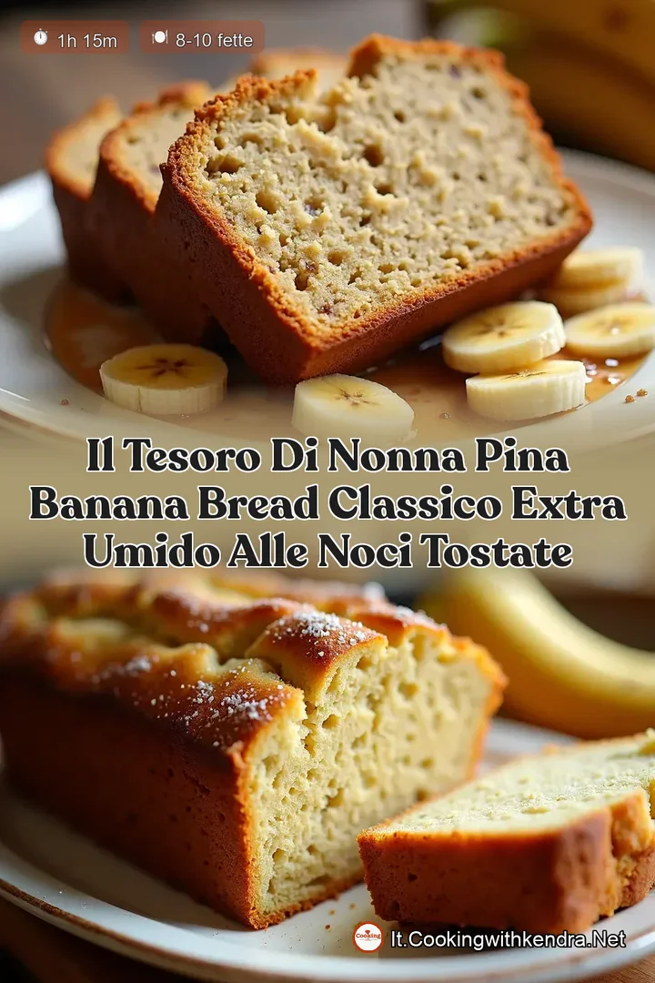 Il Tesoro di Nonna Pina Banana Bread Classico Extra Umido alle Noci Tostate
