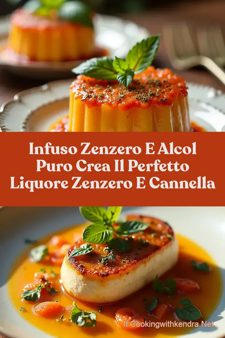 Infuso Zenzero e Alcol Puro Crea il Perfetto Liquore Zenzero e Cannella