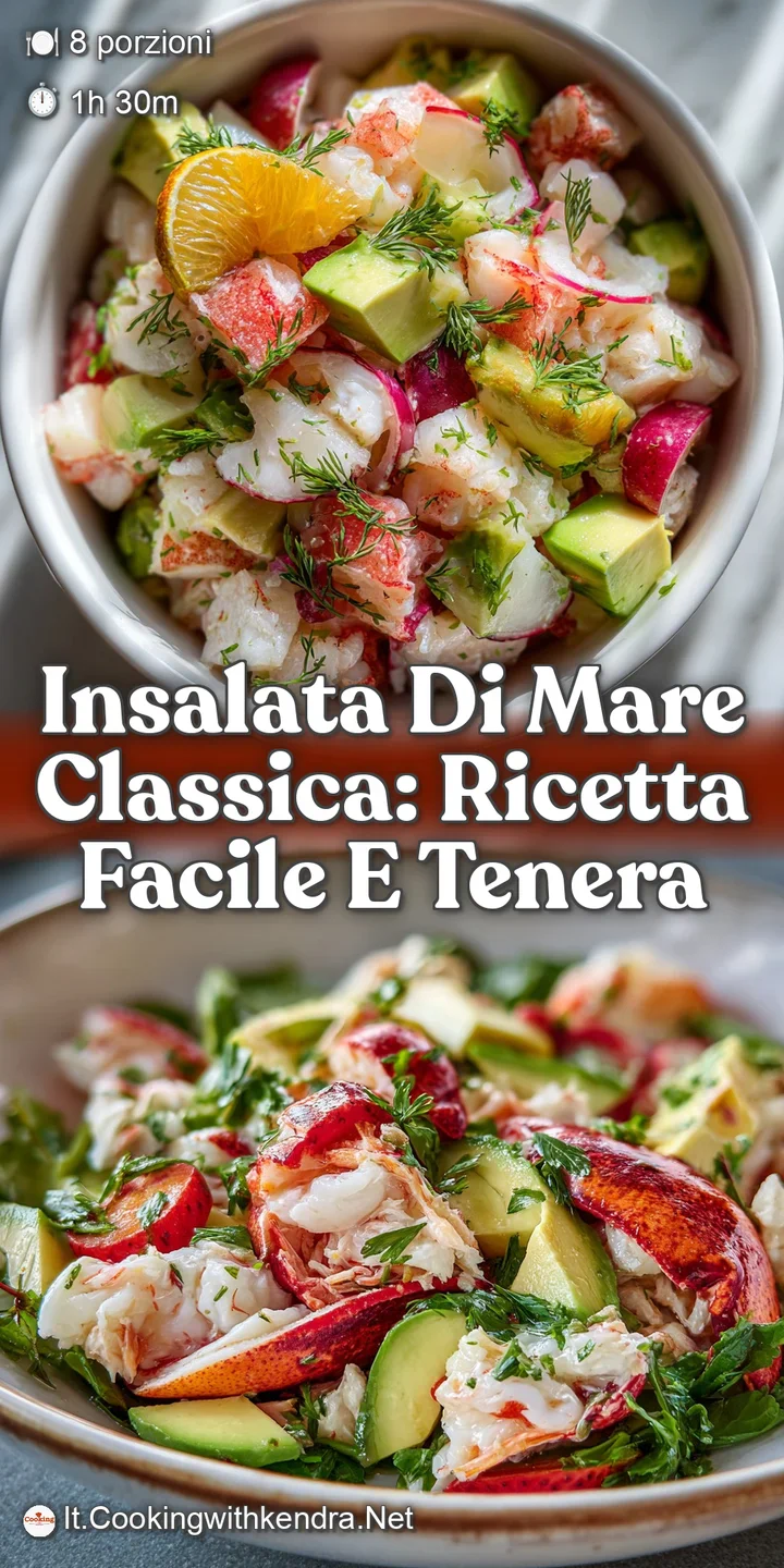 Close-up of succulent Insalata di Mare. Shiny mussels, tender shrimp, and parsley pop with vibrant colors & fresh, briny a...