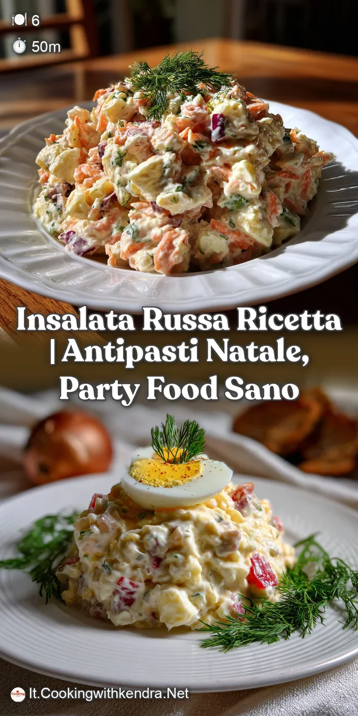 Close-up of the creamy, chilled salad, revealing textures of soft potatoes, carrots, peas, and a light, flavorful dressing.