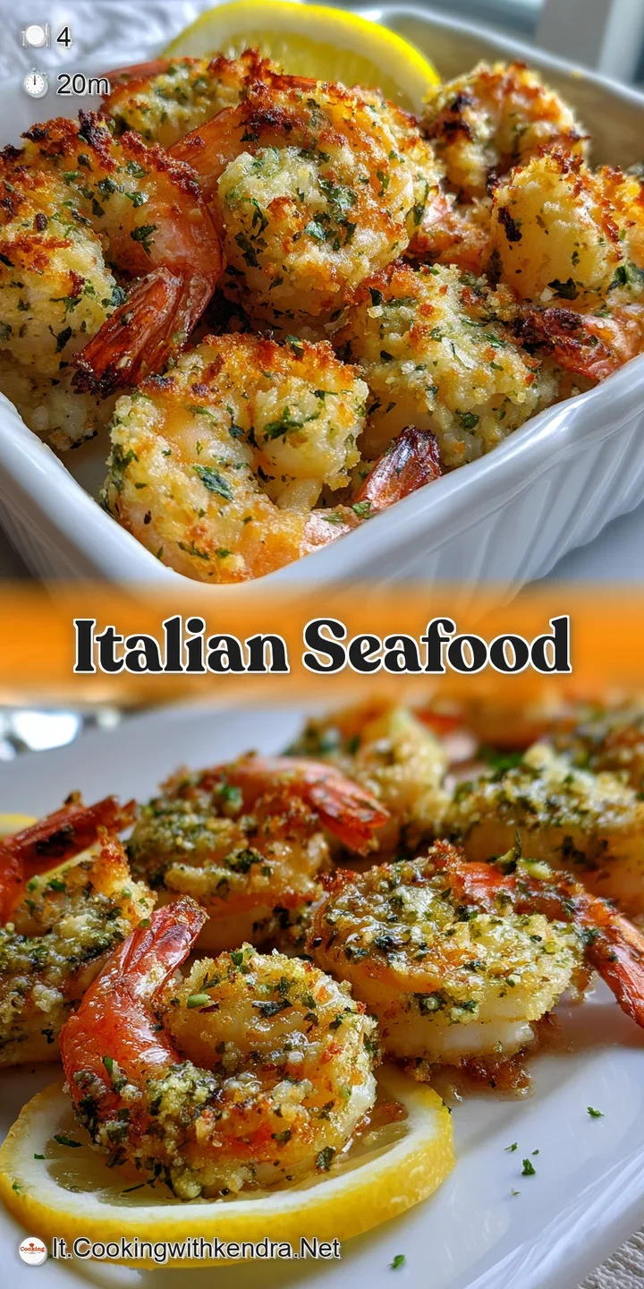 Close-up reveals juicy, tender shrimp, infused with herbs, atop a pool of flavorful, garlicky olive oil ready to be soaked...