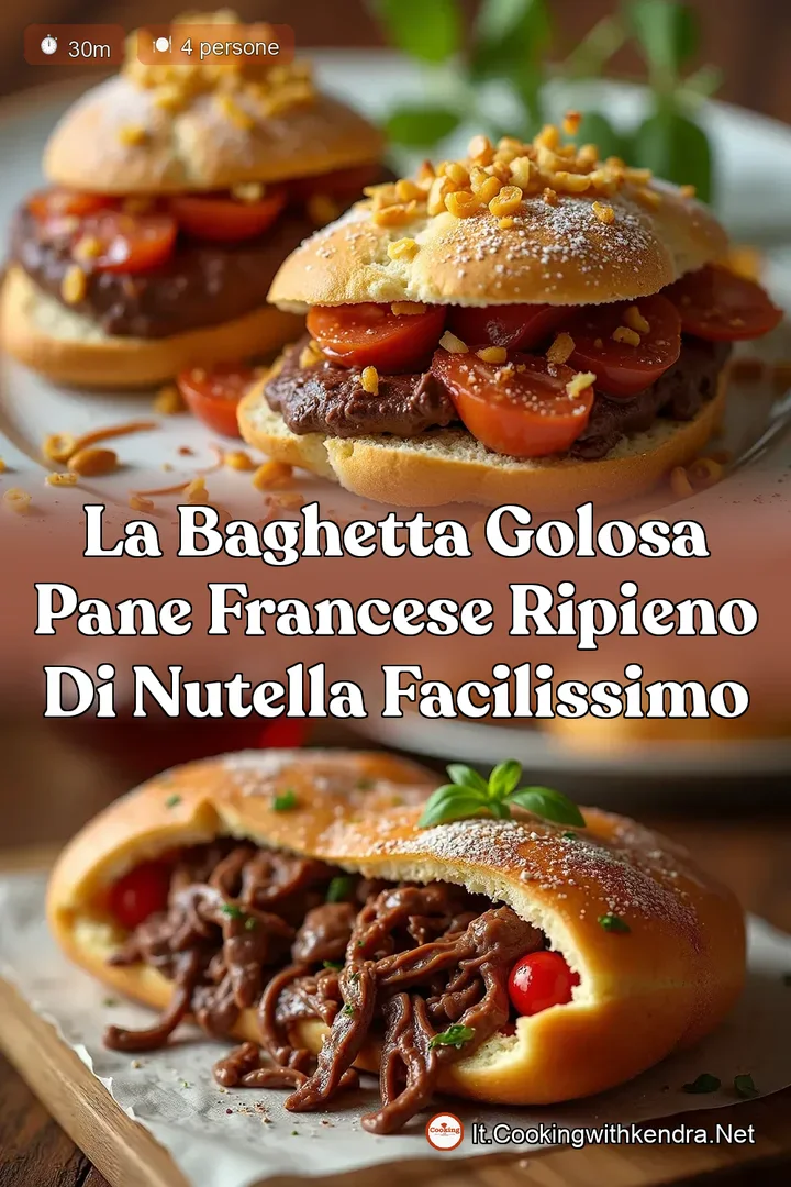 La Baghetta Golosa Pane Francese Ripieno di Nutella Facilissimo