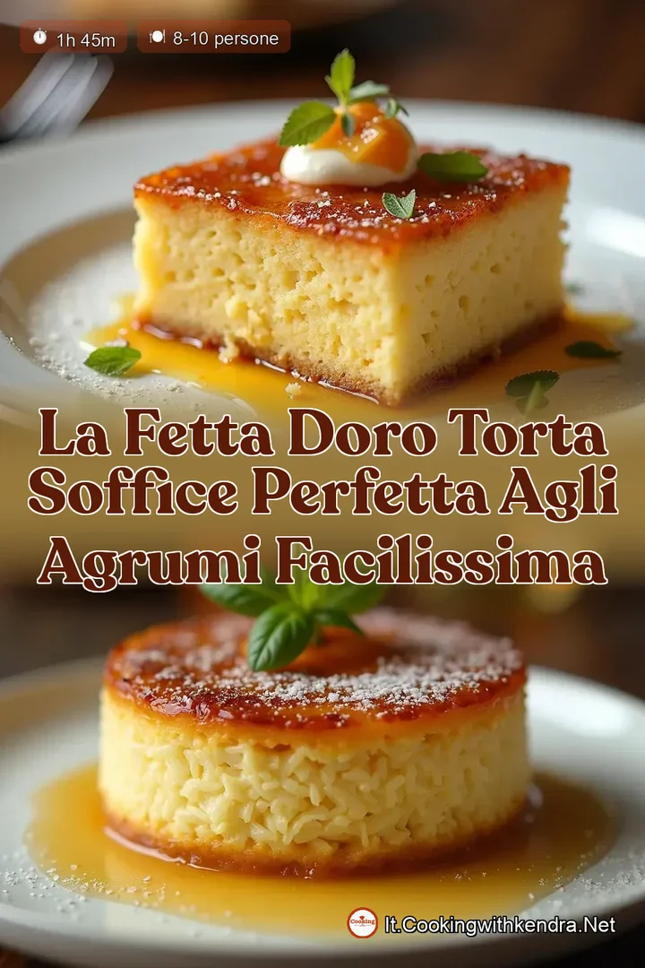 La Fetta dOro Torta Soffice Perfetta Agli Agrumi Facilissima