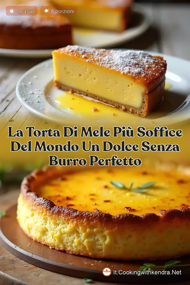 La Torta di Mele Pi&ugrave; Soffice del Mondo Un Dolce Senza Burro Perfetto